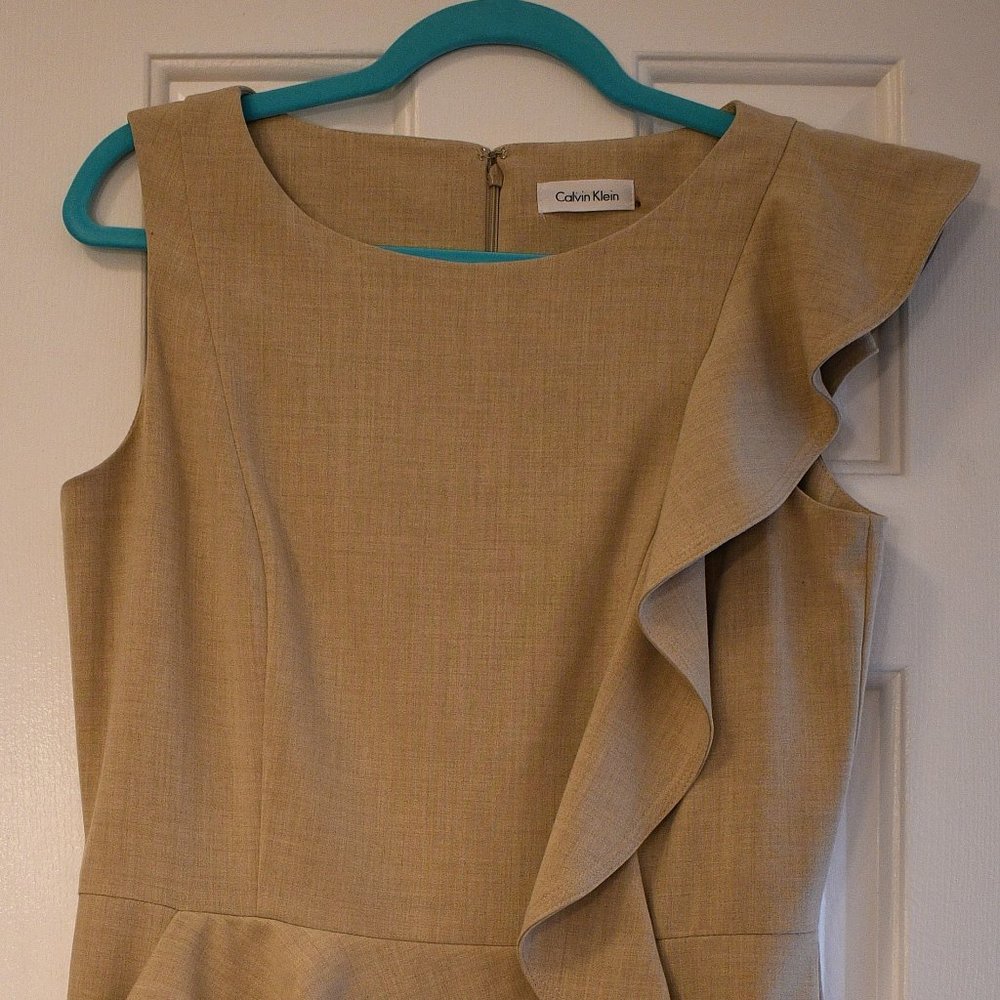 Calvin Klein Professional Beige Dress